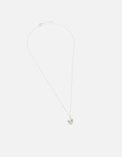 Sterling Silver Deco Stone Necklace, , large