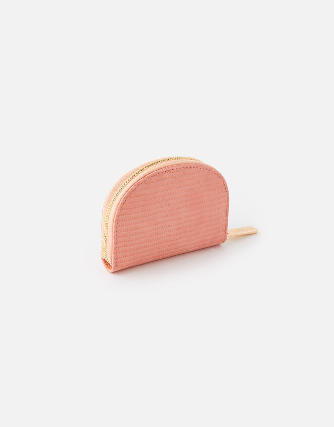 Semi Circle Coin Purse, Orange (CORAL), large