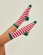 Elf Stripe Socks, Multi (BRIGHTS MULTI), large