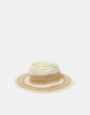 Woven Fedora Hat, , large