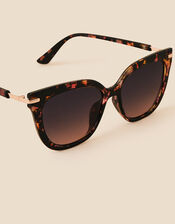 Tortoiseshell Square Sunglasses, , large