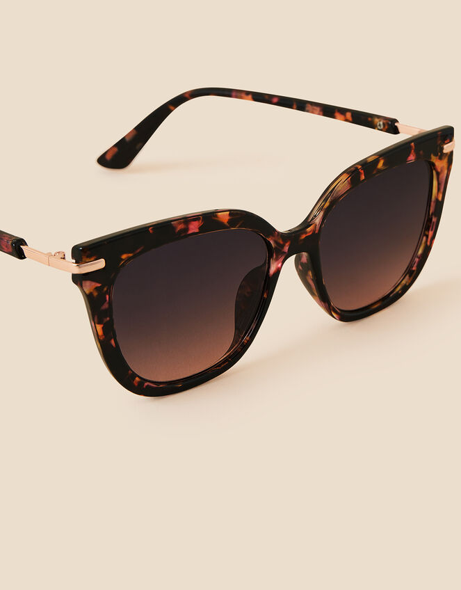 Tortoiseshell Square Sunglasses, , large