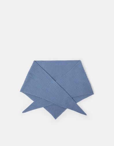 Accessorize x Good Manners Rib Knitted Triangle Scarf, , large