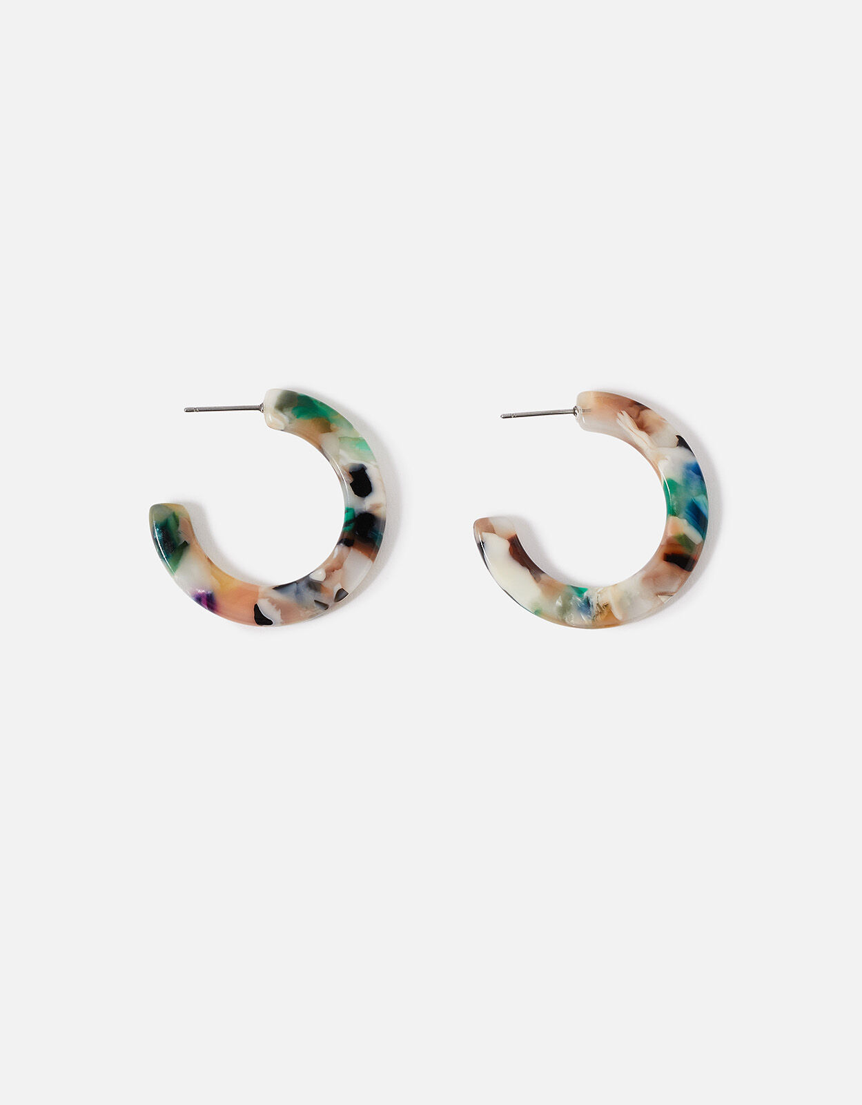 Resin shop hoops earrings