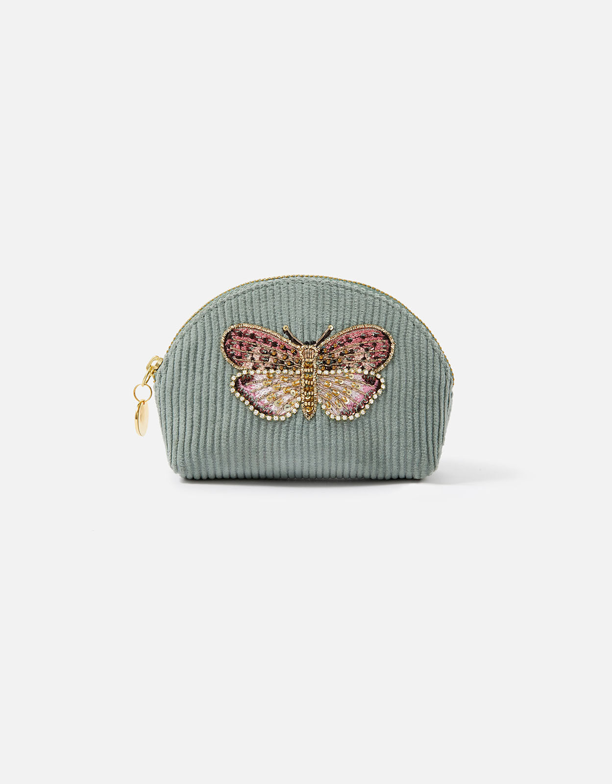 Embellished Butterfly Coin Purse Green