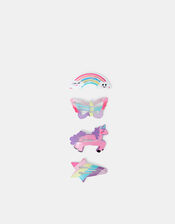 4-Pack Girls Magical Character Hair Clips, , large