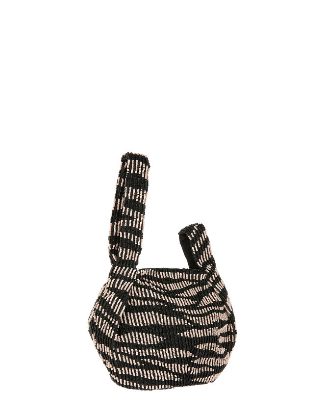 Zebra Beaded Duffle Bag, , large