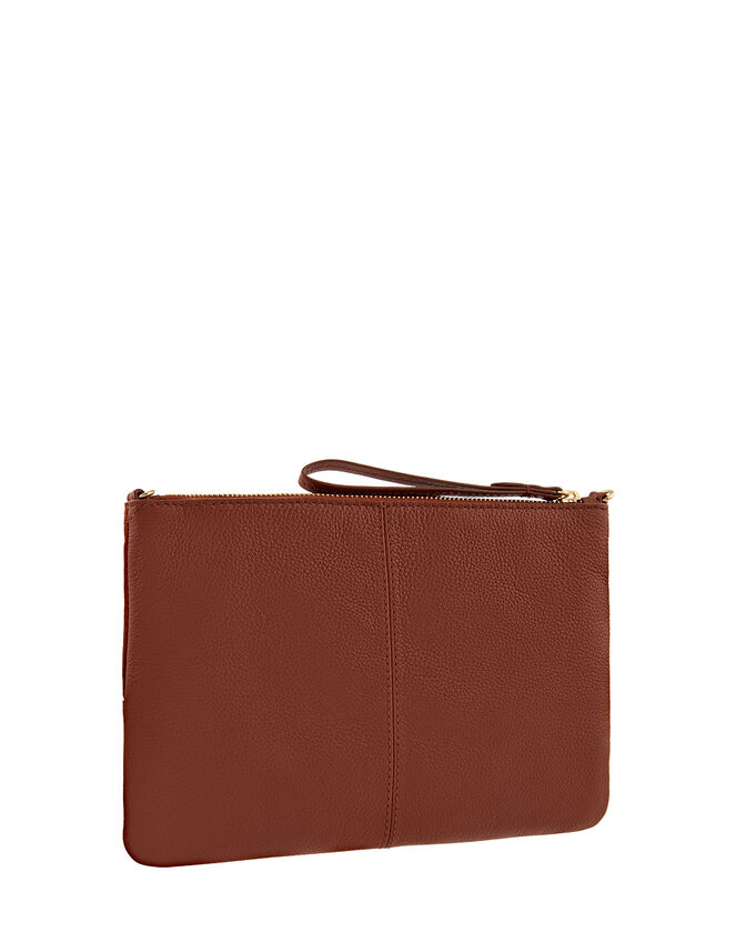 Carmela Leather Cross Body Bag, Orange (RUST), large
