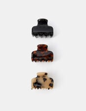 3-Pack Mini Tort Resin Claw Clips, , large