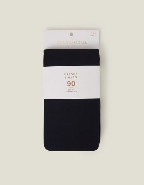 90 Denier Opaque Tights, , large