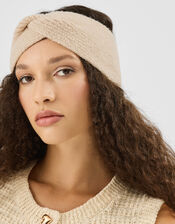 Soft Knit Bando Headband, Natural (NATURAL), large