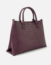 Caroline Handheld Bag, Red (BURGUNDY), large
