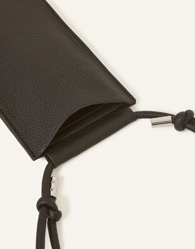Flat Phone Pouch, Black (BLACK), large