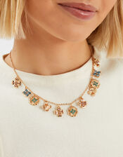 Clover Charm Necklace Gold, , large