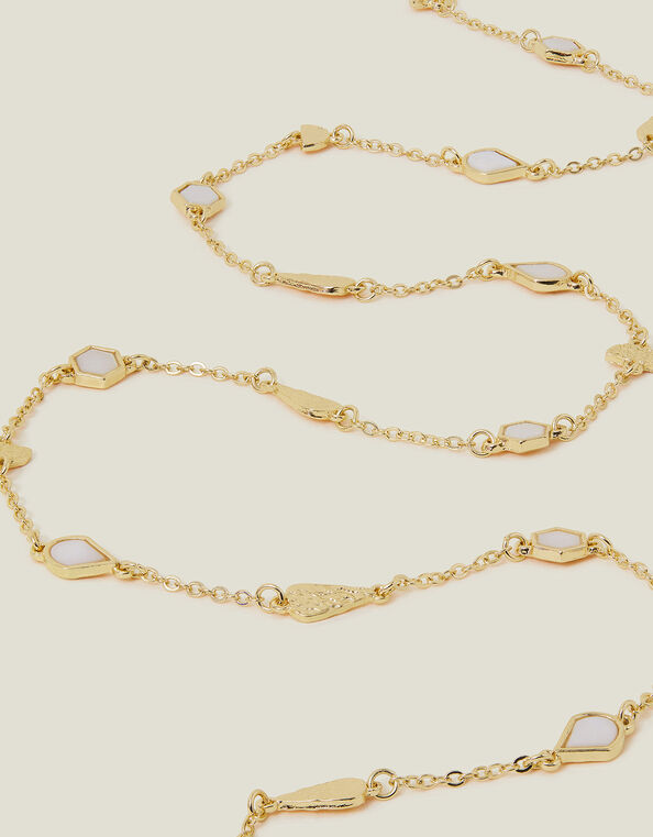 Fine Geometric Chain Necklace, , large