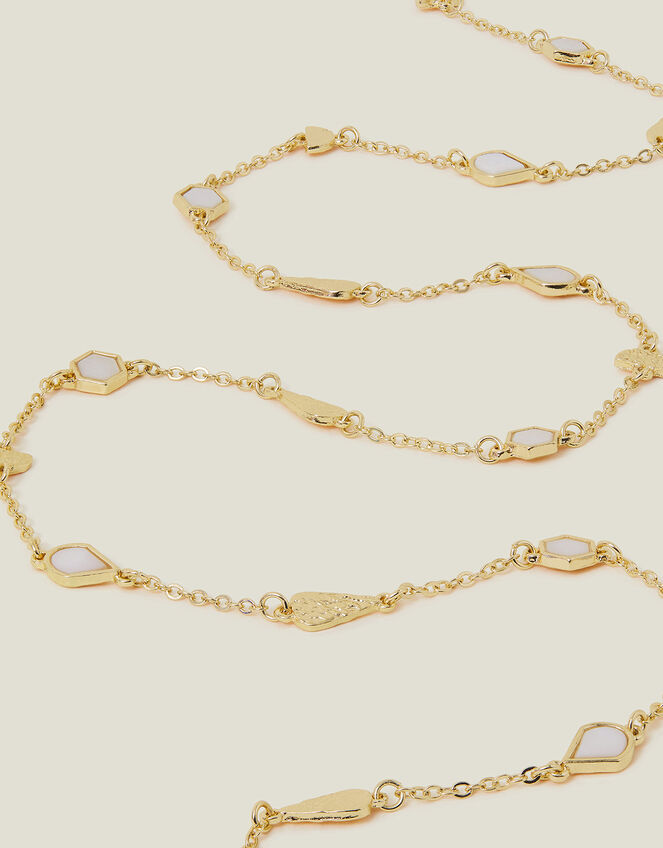 Fine Geometric Chain Necklace, , large