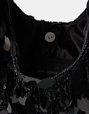 Sequin Fringe Handbag, , large