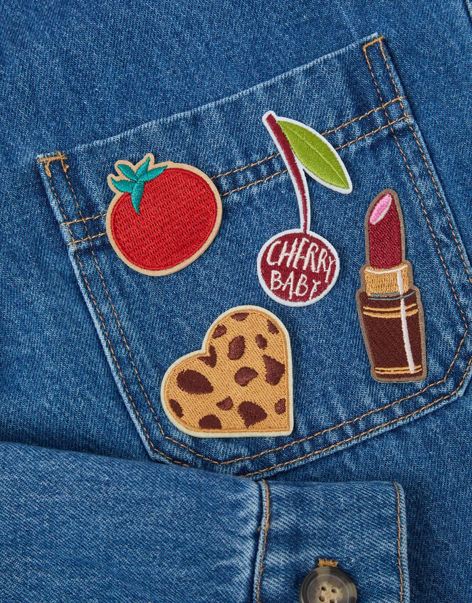 4-Pack Cherry Baby Embroidered Iron-On Patches, , large