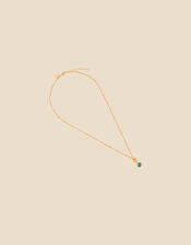 Gold-Plated Modern Heirloom Malachite Pendant Necklace, , large