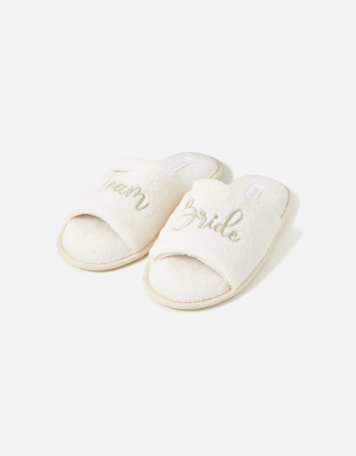 Team Bride Slippers Ivory