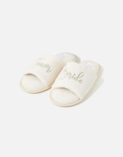 Team Bride Slippers, Ivory (IVORY), large
