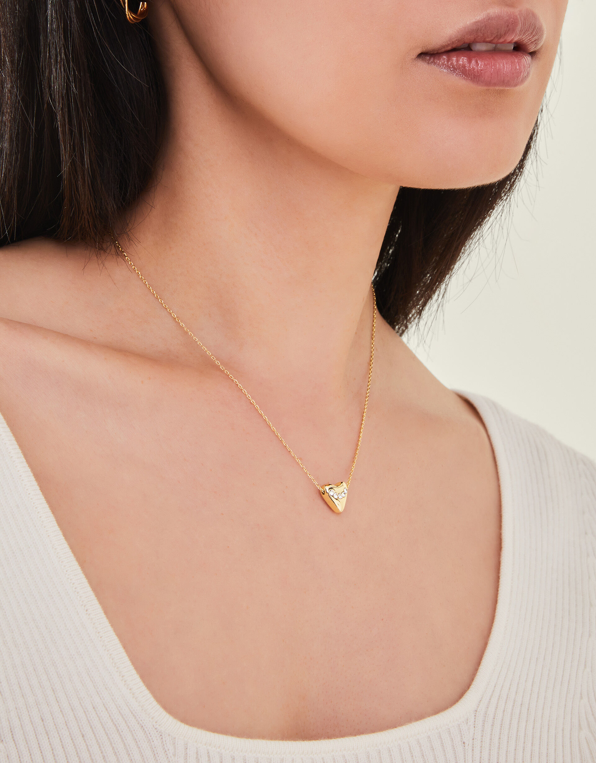 Accessorize heart necklace sale