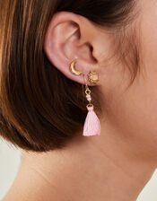 5-Pack Tassel Stud Earrings, , large
