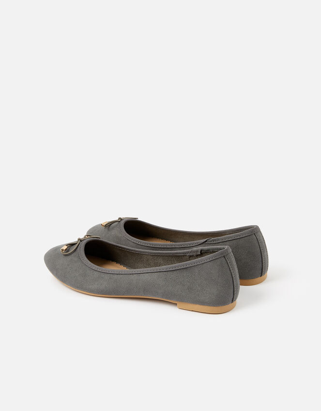 Sophia Bow Ballerina Flats, Grey (GREY), large