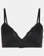 Lace Trim Bralette, Black (BLACK), large