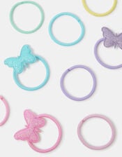 24-Pack Girls Sparkle Butterfly Hair Bands, , large