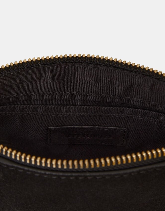 Stud Suede Clutch Bag, , large