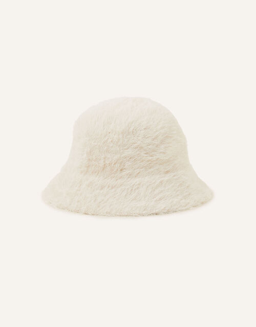 Fluffy Bucket Hat Natural Hats Accessorize UK