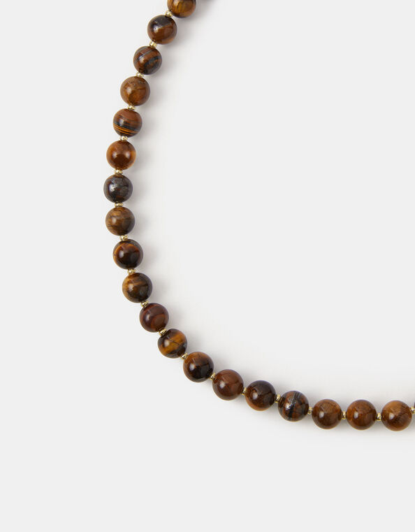 14ct Gold-Plated Round Bead Necklace, , large