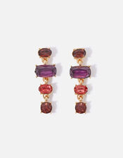 Eclectic Stone Short Drop Earrings, , large