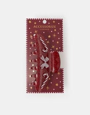 Christmas Candy Cane Claw Clip, , large