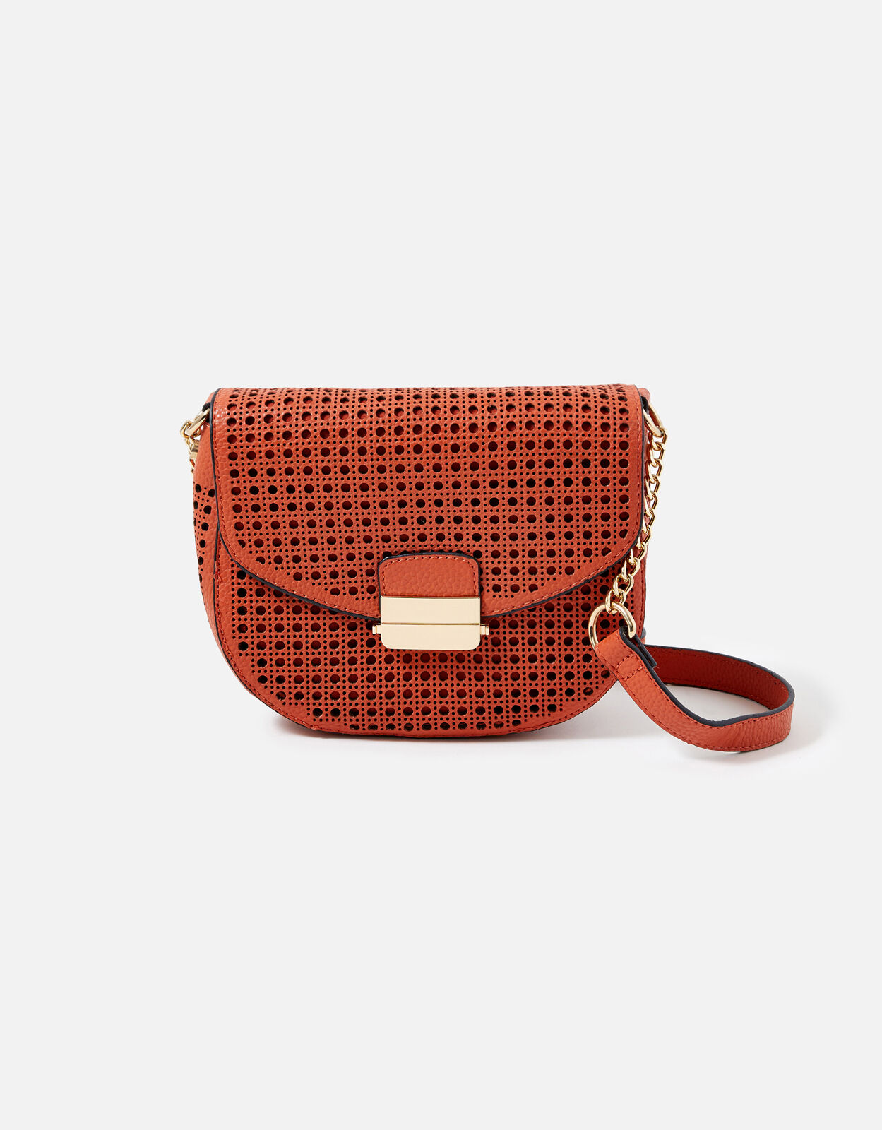 Punch Out Cross Body Bag Orange