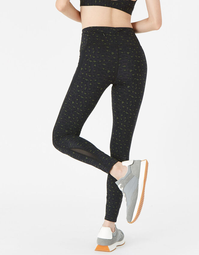 Tonal Leopard Full-Length Leggings, Multi (DARKS-MULTI), large