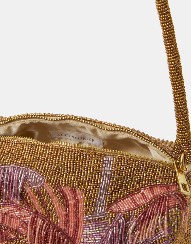 Beaded Fringe Shoulder Bag, , large