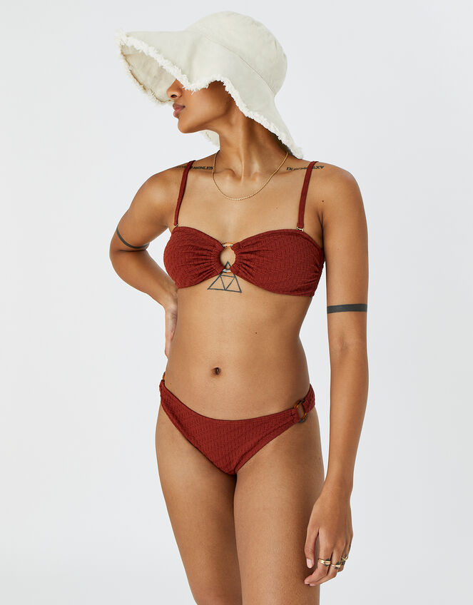 Texture Bikini Brief, Orange (RUST), large