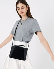 Sophie Leather Cross Body, Black (BLACK), large