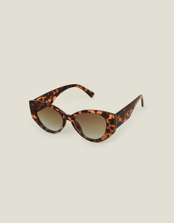 Crystal Tortoiseshell Cateye Sunglasses, , large