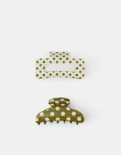 2-Pack Polka Dot Claw Clips, , large