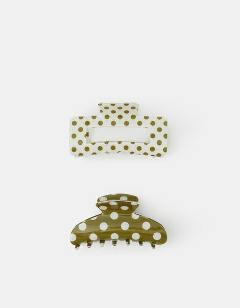 2-Pack Polka Dot Claw Clips, , large