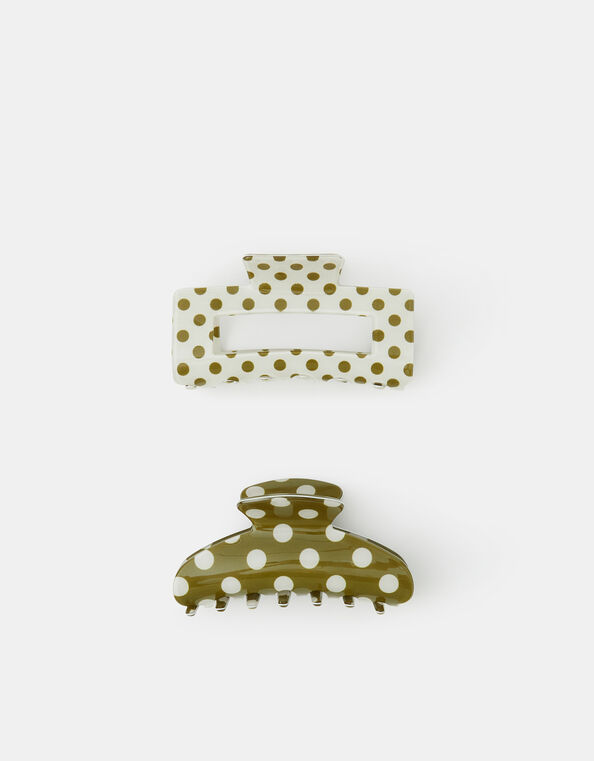 2-Pack Polka Dot Claw Clips, , large