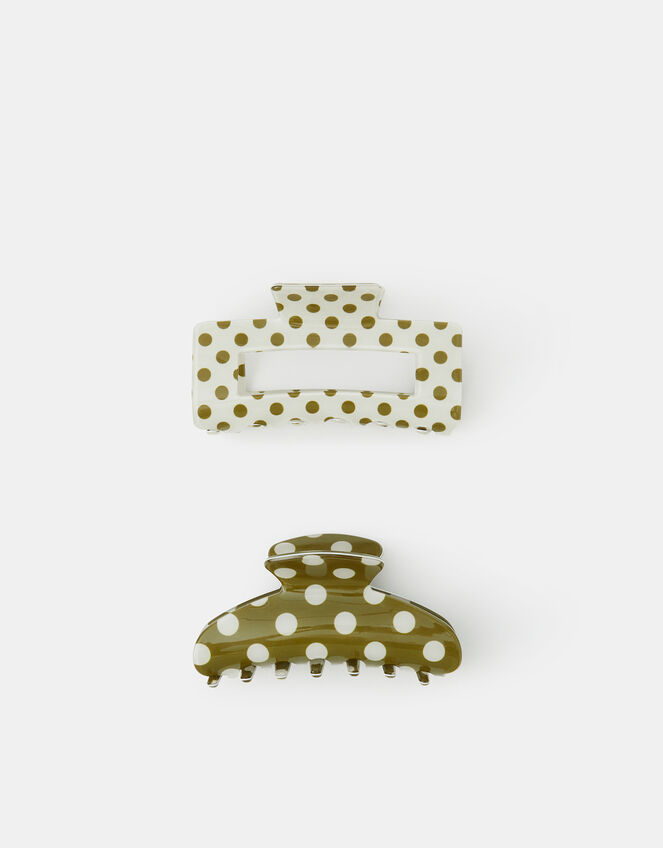 2-Pack Polka Dot Claw Clips, , large