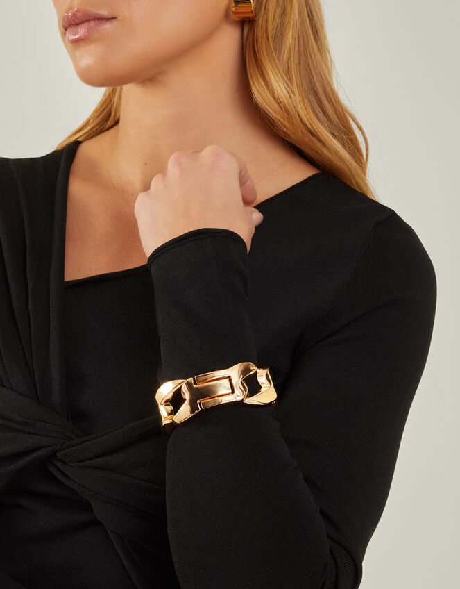 Chunky Chain Bangle Bracelet, , large