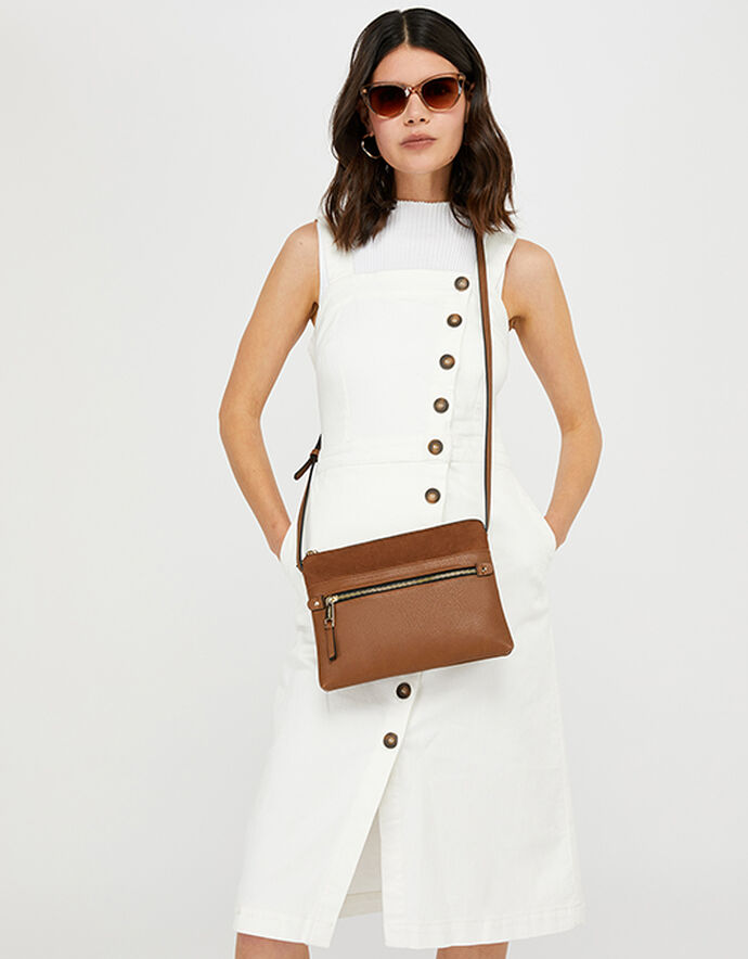 CrossBody Envelope Bag Tan Crossbody bags Accessorize UK