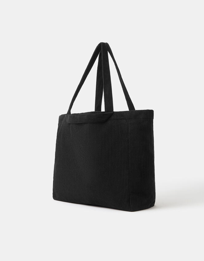 Double Strap Corduroy Shopper Bag, , large
