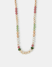 Long Beaded Rope Necklace, , large