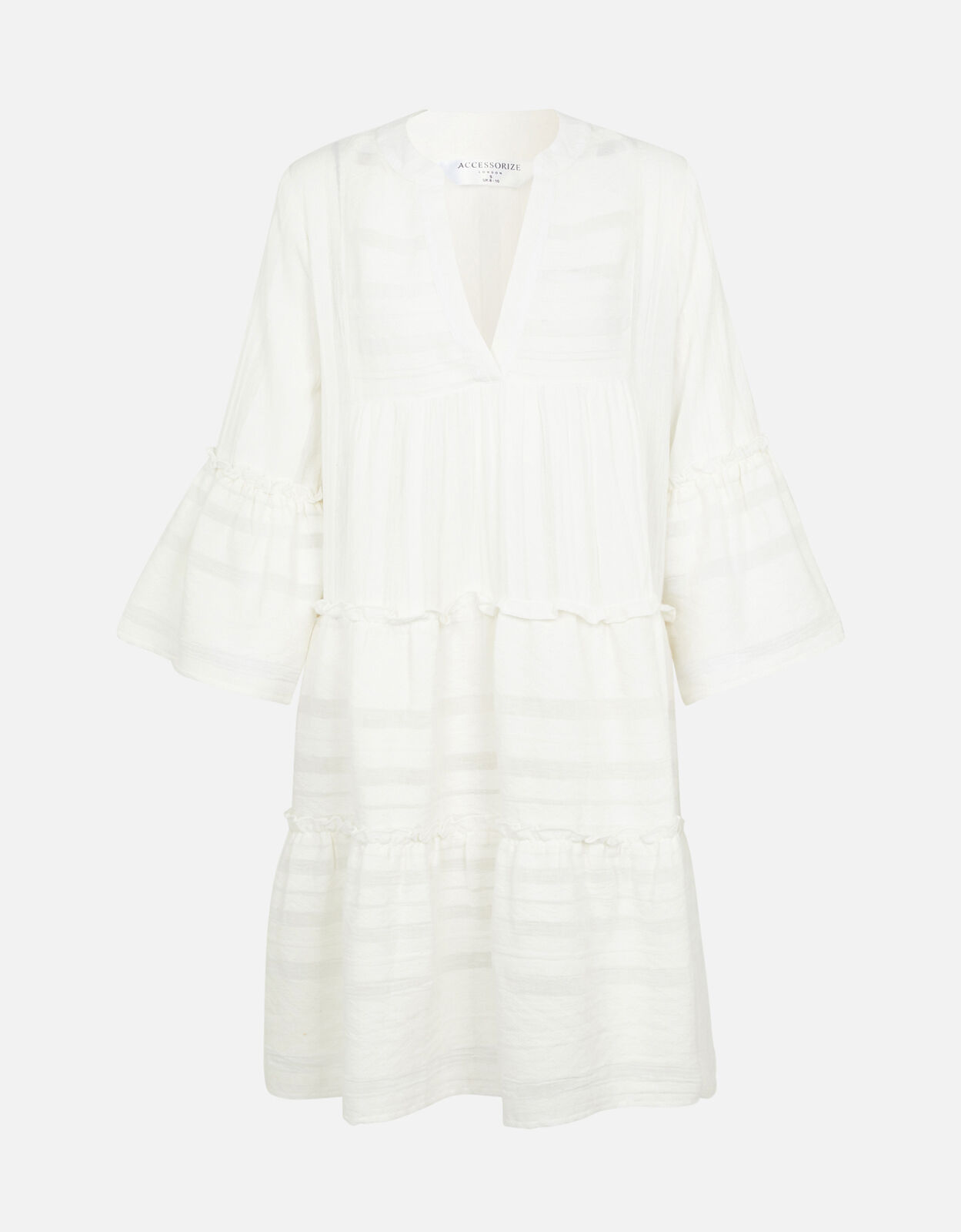 White flute sleeve dress new arrivals